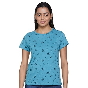 amazon brand - eden amp ivy women39s solid cotton stretch half sleeve round neck regular fit t-shirt assorted prints available in plus sizes