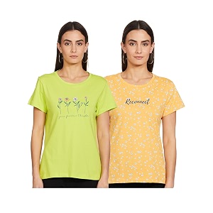 amazon brand - eden amp ivy women39s regular t-shirt eniss22wte501_bright green amp mustard m