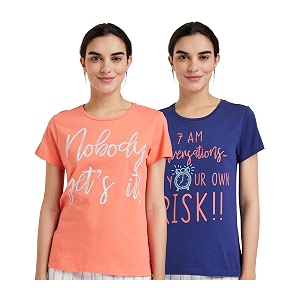 amazon brand - eden amp ivy women39s solid regular t-shirt pack of 2 eniss22wte501_multicolor2 2xl