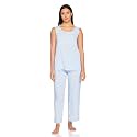 Amazon Brand - Eden &amp; Ivy Women's Cotton Regular Fit Sleveless Top and Pajama Night Suit (Night Wear | Co-ord Set | Lounge Wear Set)