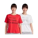 Amazon Brand - Eden &amp; Ivy Women's Solid Cotton Half Sleeve Round Neck Regular Fit T-Shirt (Available in Plus Sizes)