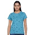Amazon Brand - Eden &amp; Ivy Women's Regular T-Shirt (ENISS22WTE501_Wine &amp; Lt Teal XS)