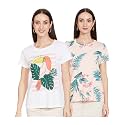 Amazon Brand - Eden &amp; Ivy Women's Pyjama Top (Pack of 2) (EI/SW/TRO-03_Pink_XS)