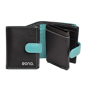 amazon brand  eono denver genuine leather amp aluminium rfid blocking 13 card holder wallet large coin pouch easy access id window ultra strong stitching 10cm x 7cm slim size
