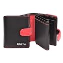 Amazon Brand – Eono Denver Genuine Leather &amp; Aluminium RFID Blocking 13 Card Holder Wallet Large Coin Pouch Easy Access ID Window Ultra Strong Stitching (10CM X 7CM) Slim Size