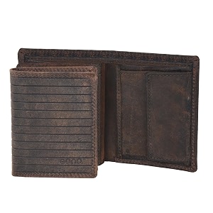 amazon brand  eono lucifer genuine leather front pocket minimalist rfid blocking multiple card case holder for men easy access id window ultra strong stitching