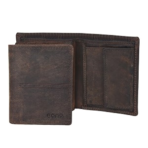 amazon brand  eono lucifer genuine leather front pocket minimalist rfid blocking multiple card case holder for men easy access id window ultra strong stitching
