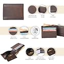 Amazon Brand – Eono Lucifer Genuine Leather Front Pocket Minimalist RFID Blocking Multiple Card Case Holder for Men Easy Access ID Window Ultra Strong Stitching