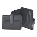 Amazon Brand – Eono Lucifer Genuine Leather Front Pocket Minimalist RFID Blocking Multiple Card Case Holder for Men Easy Access ID Window Ultra Strong Stitching (11CM X 8CM)
