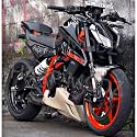 Amazon Brand- HARP MODZ® Racing Underbelly Engine Guard 1.0 for KTM Duke 390 and KTM DUKE 250 BS6 (Non Painting)