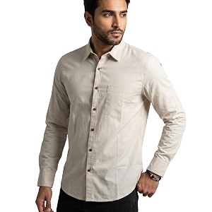 Amazon Brand - INKAST Men Solid Cotton