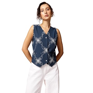 Amazon Brand - INKAST Women Floral Textured