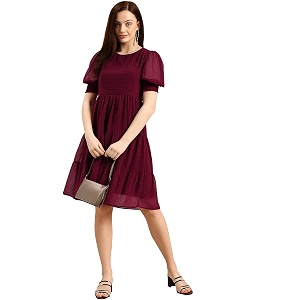 Amazon Brand - INKAST Women A-Line Midi