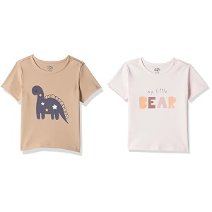 amazon brand - jam amp honey baby39s boy amp girl comfy 100 soft pure cotton printed snap up full-sleeve unisex regular fit t-shirt