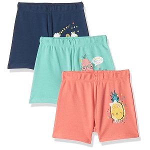 amazon brand - jam amp honey baby-boys and girls 100 soft cotton comfy casual printed shorts