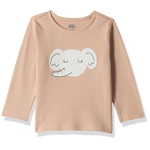 amazon brand - jam amp honey baby boy39s and girls full sleeves t-shirt  100 cotton printed regular fit unisex t-shirts  new born baby clothes - 0 to 24 months