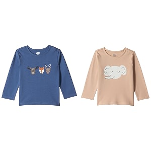 amazon brand - jam amp honey baby39s boy amp girl comfy 100 soft pure cotton printed snap up full-sleeve t-shirt pack of 2