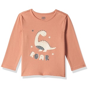 amazon brand - jam amp honey baby boy39s and girls full sleeves t-shirt  100 cotton printed regular fit unisex t-shirts  new born baby clothes - 0 to 24 months