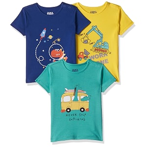amazon brand - jam amp honey boys cotton graphic printed half sleeves t-shirt  regular fit  soft amp breathable available in pack of 3 amp pack of 5 2 to 8 years