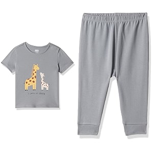 amazon brand - jam amp honey baby39s boy amp girl comfy 100 soft pure cotton printed snap up full-sleeve unisex regular fit t-shirt