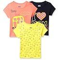 Amazon Brand - Jam &amp; Honey Baby Boys 100% Cotton Printed Half Sleeves T-Shirt | Age 2-12 Years (Pack of 3)