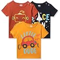 Amazon Brand - Jam &amp; Honey Baby Boys 100% Cotton Printed Half Sleeves T-Shirt | Age 2-12 Years (Pack of 3)