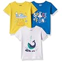 Amazon Brand - Jam &amp; Honey Boys Cotton Graphic Printed Half Sleeves T-Shirt | Regular Fit | Soft &amp; Breathable (Available in Pack of 3 &amp; Pack of 5) (2 to 8 Years)