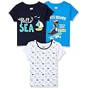 Amazon Brand - Jam &amp; Honey Baby Boys 100% Cotton Printed Half Sleeves T-Shirt | Age 2-12 Years (Pack of 3)