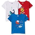 Amazon Brand - Jam &amp; Honey Boys Cotton Graphic Printed Half Sleeves T-Shirt | Regular Fit | Soft &amp; Breathable (Available in Pack of 3 &amp; Pack of 5) (2 to 8 Years)