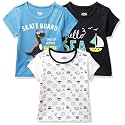 Amazon Brand - Jam &amp; Honey Baby Boys 100% Cotton Printed Half Sleeves T-Shirt | Age 2-12 Years (Pack of 3)