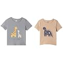 Amazon Brand - Jam &amp; Honey Baby's Boy &amp; Girl Comfy 100% Soft Pure Cotton Printed Snap Up Full-Sleeve Unisex Regular Fit T-Shirt