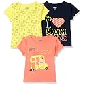 Amazon Brand - Jam &amp; Honey Baby Boys 100% Cotton Printed Half Sleeves T-Shirt | Age 2-12 Years (Pack of 3)