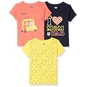 Amazon Brand - Jam &amp; Honey Baby Boys 100% Cotton Printed Half Sleeves T-Shirt | Age 2-12 Years (Pack of 3)