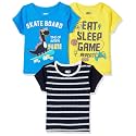 Amazon Brand - Jam &amp; Honey Baby Boys 100% Cotton Printed Half Sleeves T-Shirt | Age 2-12 Years (Pack of 3)