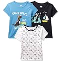 Amazon Brand - Jam &amp; Honey Baby Boys 100% Cotton Printed Half Sleeves T-Shirt | Age 2-12 Years (Pack of 3)