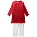 Amazon Brand - Jam &amp; Honey Boy's Cotton Festive Printed Kurta &amp; Pant Set Which Is Both Comfortable And Stylish