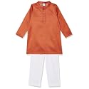 Amazon Brand - Jam &amp; Honey Boy's Cotton Festive Printed Kurta &amp; Pant Set Which Is Both Comfortable And Stylish