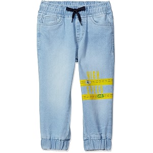 amazon brand - jam amp honey boys elasticated regular fit denim jeans jogger