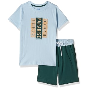 amazon brand - jam amp honey boys night dress for boys  100 cotton printed t-shirt amp shorts set