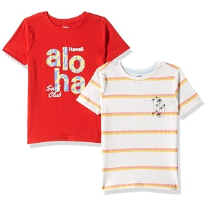 amazon brand - jam amp honey mix pattern regular fit boys 100 cotton printed half sleeves t-shirt  age 2-12 years