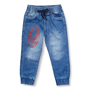 amazon brand - jam amp honey boys elasticated regular fit denim jeans jogger