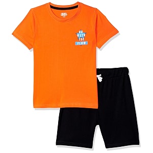 amazon brand - jam amp honey boys t-shirt short set