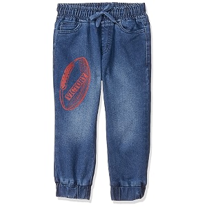 amazon brand - jam amp honey boys elasticated regular fit denim jeans jogger