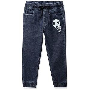 amazon brand - jam amp honey boys elasticated regular fit denim jeans jogger