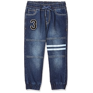 amazon brand - jam amp honey boys elasticated regular fit denim jeans jogger
