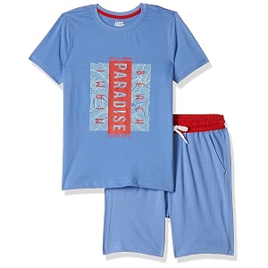amazon brand - jam amp honey boys night dress for boys  100 cotton printed t-shirt amp shorts set