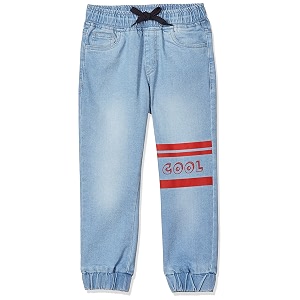 amazon brand - jam amp honey boys elasticated regular fit denim jeans jogger