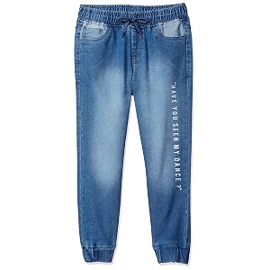 amazon brand - jam amp honey boys elasticated regular fit denim jeans jogger
