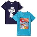 Amazon Brand - Jam & Honey Mix Pattern Regular Fit Boys 100% Cotton Printed Half Sleeves T-Shirt | Age 2-12 Years