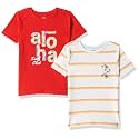 Amazon Brand - Jam &amp; Honey Mix Pattern Regular Fit Boys 100% Cotton Printed Half Sleeves T-Shirt | Age 2-12 Years
